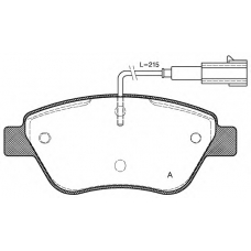 BPA0858.01 OPEN PARTS Комплект тормозных колодок, дисковый тормоз