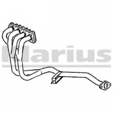 301592 KLARIUS Труба выхлопного газа