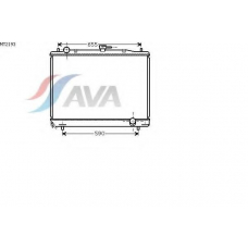 MT2193 AVA Радиатор, охлаждение двигателя