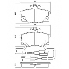 0 986 424 100 BOSCH Комплект тормозных колодок, дисковый тормоз