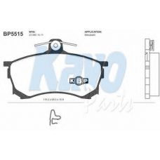 BP-5515 KAVO PARTS Комплект тормозных колодок, дисковый тормоз
