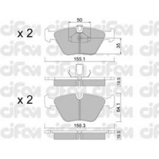 822-207-0 CIFAM Комплект тормозных колодок, дисковый тормоз