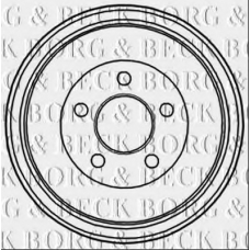 BBR7236 BORG & BECK Тормозной барабан