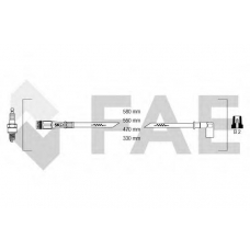 86040 FAE Комплект проводов зажигания