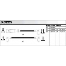 XC225 QUINTON HAZELL Комплект проводов зажигания