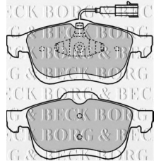 BBP2250 BORG & BECK Комплект тормозных колодок, дисковый тормоз