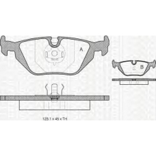 8110 11001 TRIDON Brake pads - rear