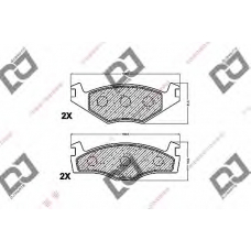 BP1247 DJ PARTS Комплект тормозных колодок, дисковый тормоз