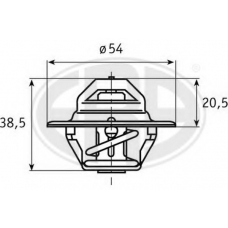 350035 ERA Термостат, охлаждающая жидкость