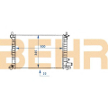 2110392 BEHR Radiator