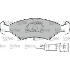 598166 VALEO Комплект тормозных колодок, дисковый тормоз