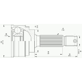 CVJ5578.10 OPEN PARTS Шарнирный комплект, приводной вал