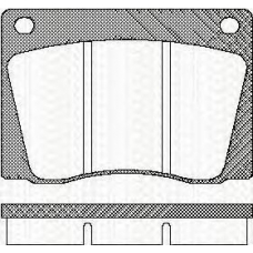 8110 10415 TRISCAN Комплект тормозных колодок, дисковый тормоз