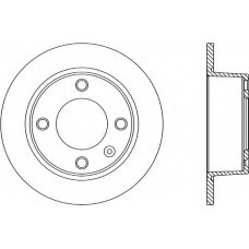 BDA1113.10 OPEN PARTS Тормозной диск