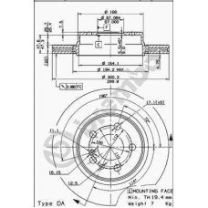 09.5716.10 BREMBO Тормозной диск