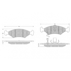 PF1029 PROCODIS FRANCE Комплект тормозных колодок, дисковый тормоз