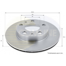 ADC1536V COMLINE Тормозной диск