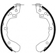 BS1161 QUINTON HAZELL Комплект тормозных колодок