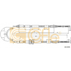 10.5354 COFLE Трос, стояночная тормозная система