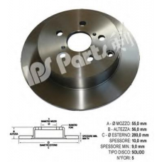 IBP-1294 IPS Parts Тормозной диск