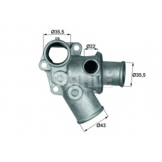 TI 108 82D MAHLE Термостат, охлаждающая жидкость