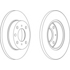 DDF203-1 FERODO Тормозной диск