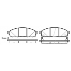 P15343.02 WOKING Комплект тормозных колодок, дисковый тормоз