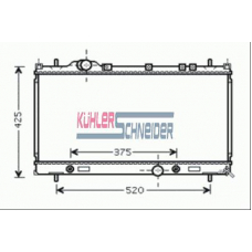 5300531 KUHLER SCHNEIDER Радиатор, охлаждение двигател