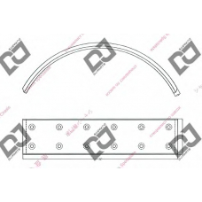 BL1006 DJ PARTS Тормозные колодки, барабанный тормоз