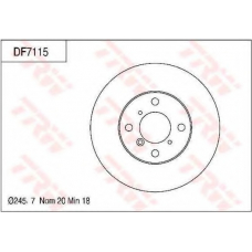 DF7115 TRW Тормозной диск