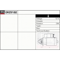 DRZ5182 DELCO REMY Стартер