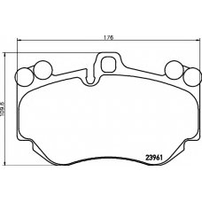 8DB 355 011-011 HELLA PAGID Комплект тормозных колодок, дисковый тормоз