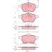 GDB1342 TRW Комплект тормозных колодок, дисковый тормоз