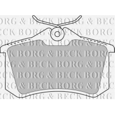BBP1778 BORG & BECK Комплект тормозных колодок, дисковый тормоз
