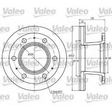 187002 VALEO Тормозной диск