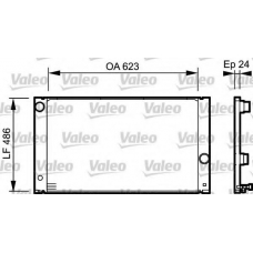 734898 VALEO Радиатор, охлаждение двигателя