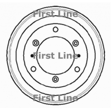 FBR657 FIRST LINE Тормозной барабан