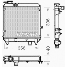 DRM09081 DENSO Радиатор, охлаждение двигателя