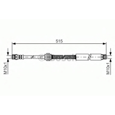 1 987 481 447 BOSCH Тормозной шланг