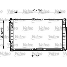 734951 VALEO Радиатор, охлаждение двигателя