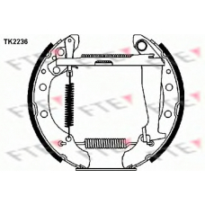 TK2236 FTE Комплект тормозных колодок
