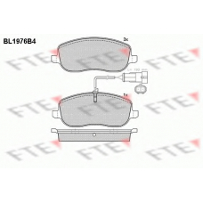 BL1976B4 FTE Комплект тормозных колодок, дисковый тормоз