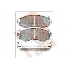 RB1267 R BRAKE Комплект тормозных колодок, дисковый тормоз