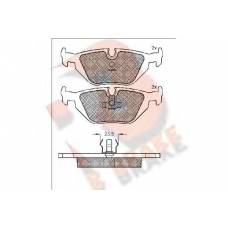 RB0802 R BRAKE Комплект тормозных колодок, дисковый тормоз