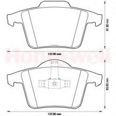 573236B BENDIX Комплект тормозных колодок, дисковый тормоз