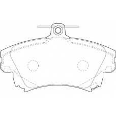 WBP21983A WAGNER LOCKHEED Комплект тормозных колодок, дисковый тормоз