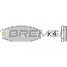 BP2180 BREMSI Комплект тормозных колодок, дисковый тормоз
