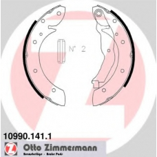 10990.141.1 ZIMMERMANN Комплект тормозных колодок