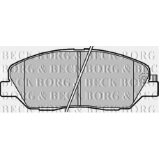 BBP2176 BORG & BECK Комплект тормозных колодок, дисковый тормоз