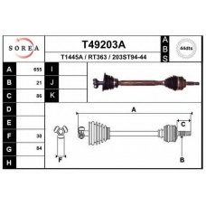 T49203A EAI Приводной вал